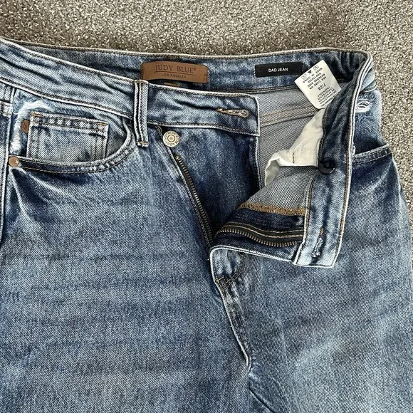 Judy Blue Something New CrossOver Hi-Rise Dad Jeans~Women's 7/28 - Picture 7 of 15